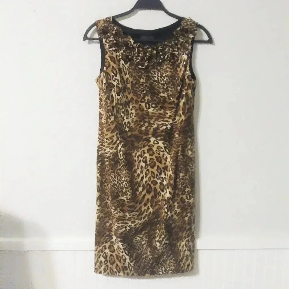 Dressbarn Collections Animal Print Dress NWT